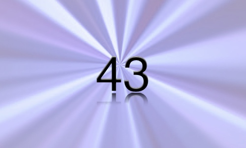 Image for 'Noticing 43 on Everything' numerology answer
